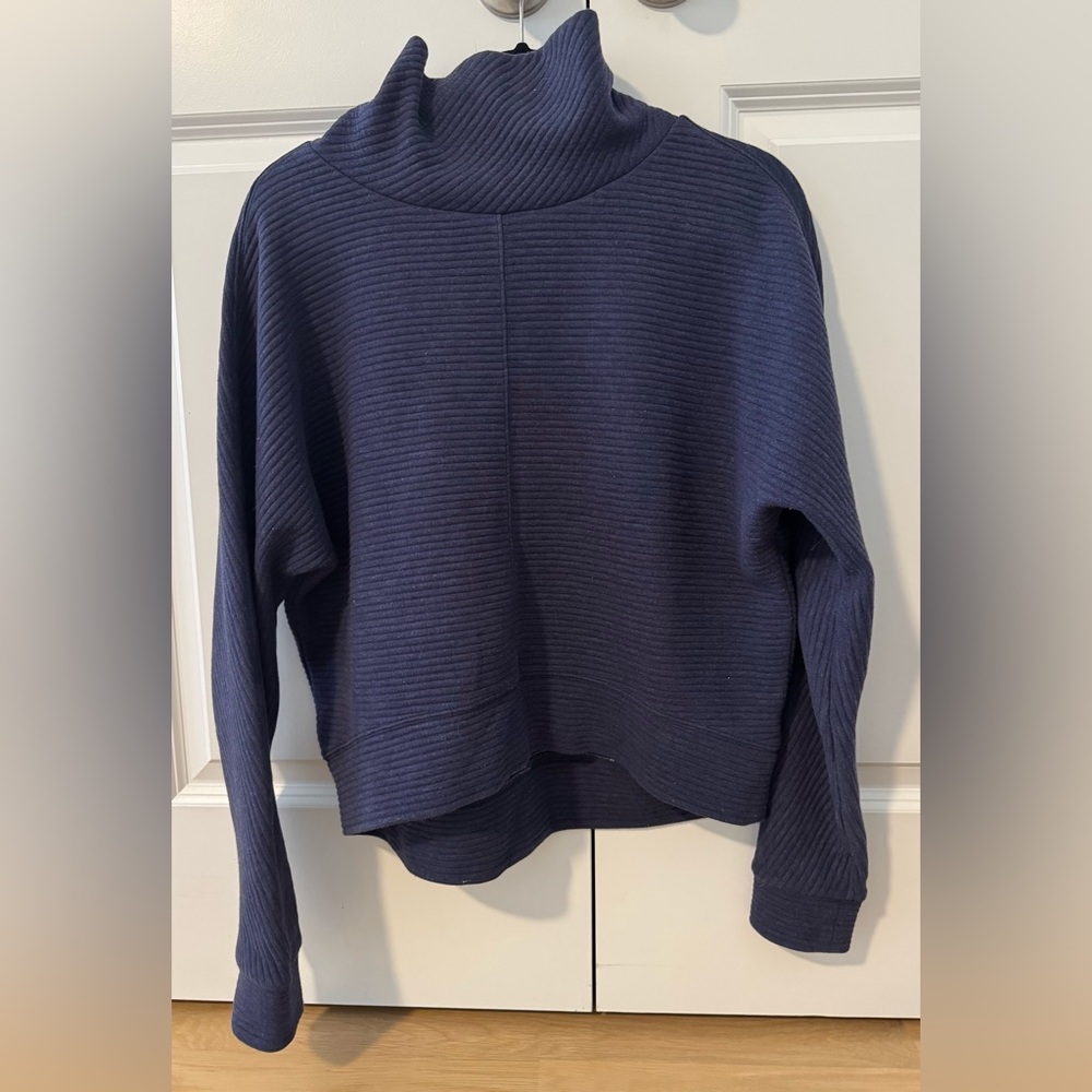 Zella Dark Purple Women's Cowl Neck Sweatshirt